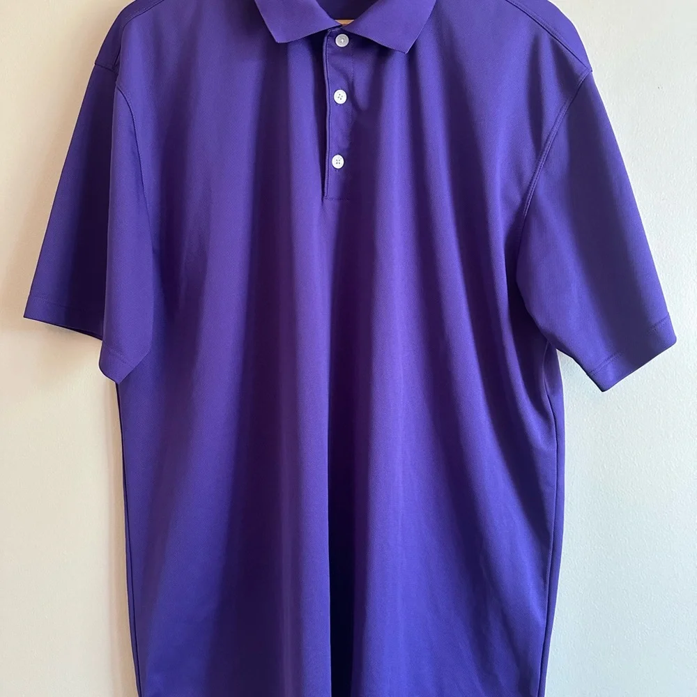 Nike Golf Dri‑Fit Polo Men’s XL Purple | Performance Moisture‑Wicking Shirt‎